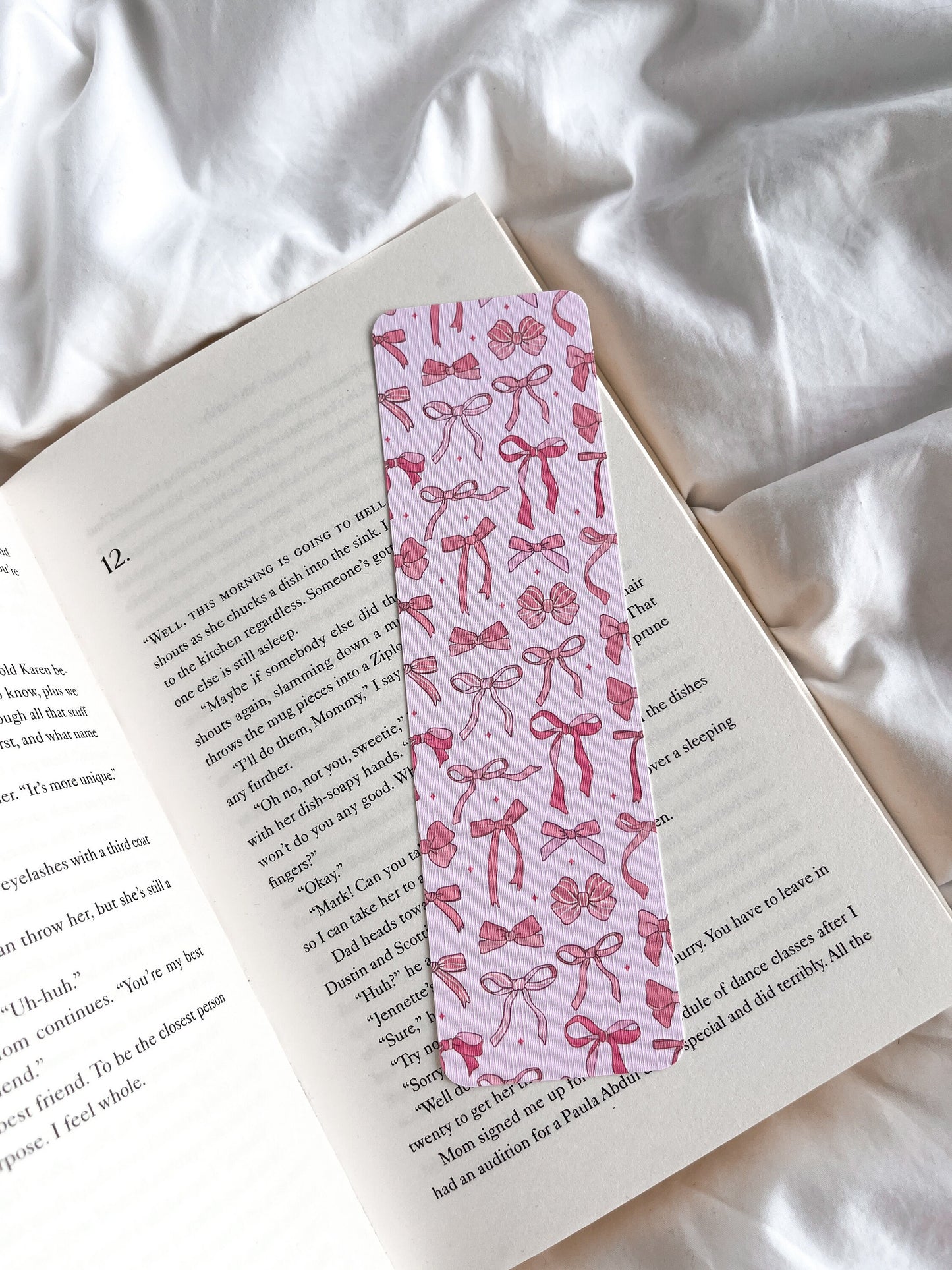 Buy Me Books And Tell Me I’m Pretty Bookmark | Coquette Bow Bookmark