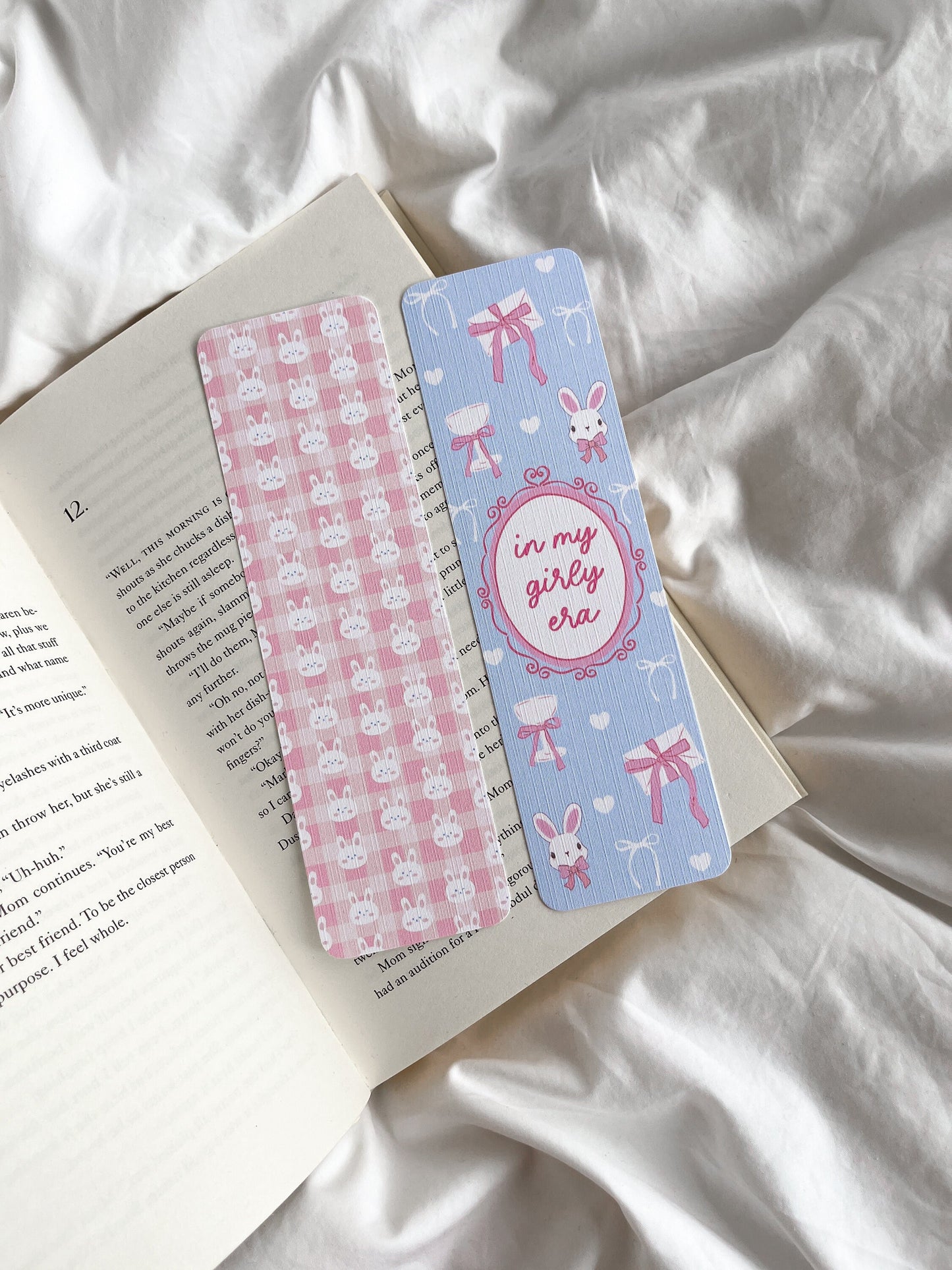 In My Girly Era Bookmark | Cute Bunny Bookmark