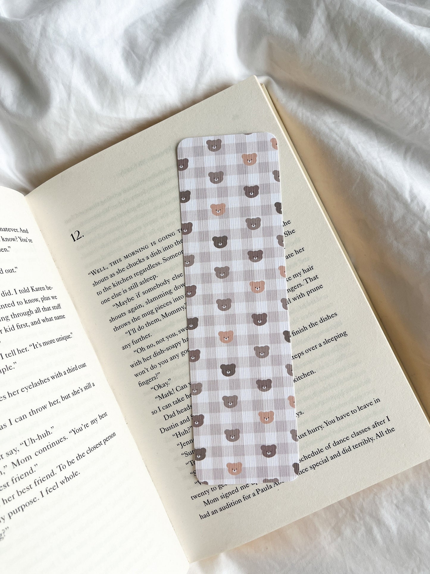 I Think I Like This Little Life Bookmark | Girly Girl Era | Soft Girl Bookmark | Teddy Bear Bookmark | Cute Bookmark