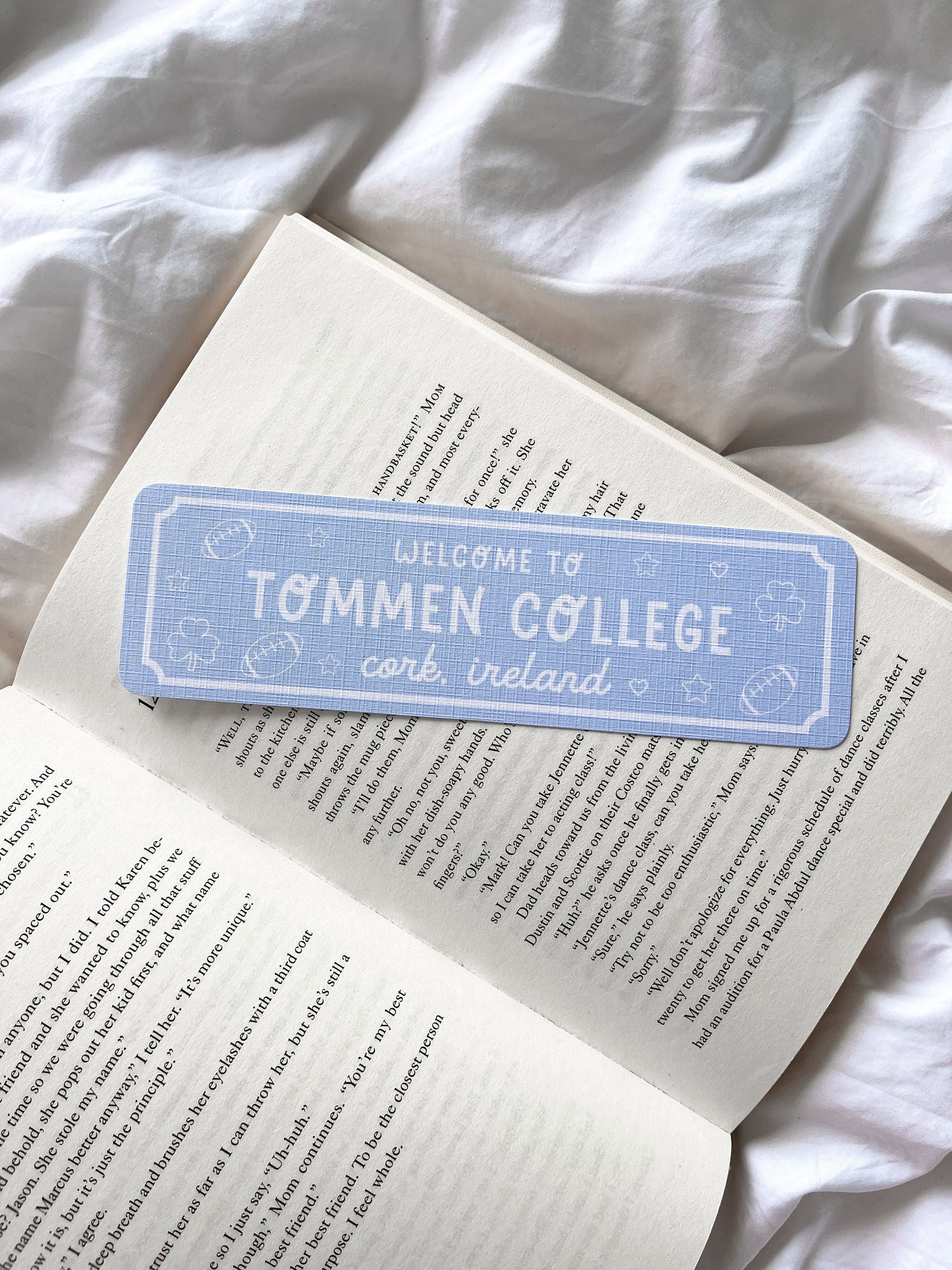 Tommen College Bookmark | Boys Of Tommen | Romance Bookmark | Bookish Gift | Book Lovers Bookmark