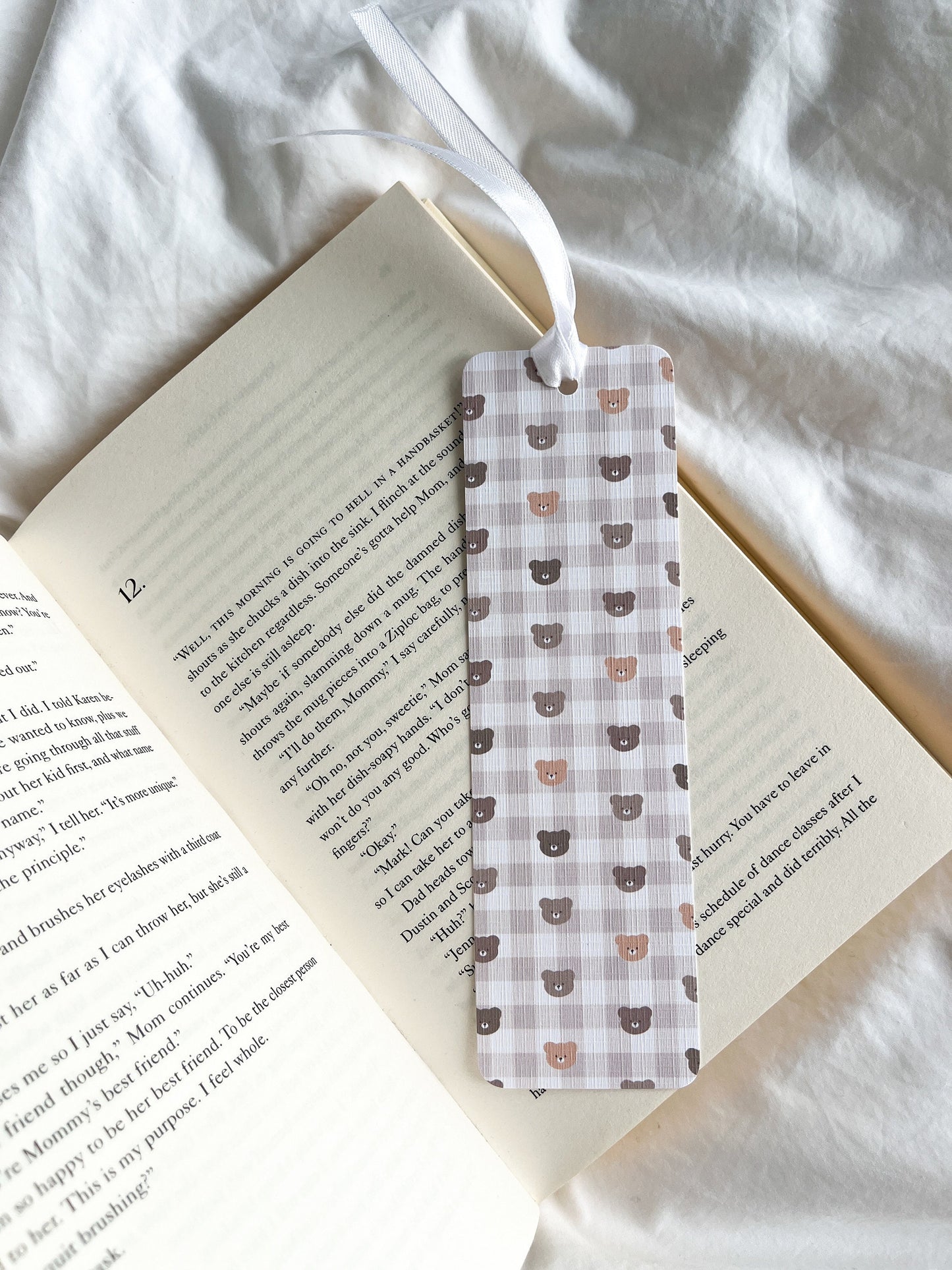 I Think I Like This Little Life Bookmark | Girly Girl Era | Soft Girl Bookmark | Teddy Bear Bookmark | Cute Bookmark