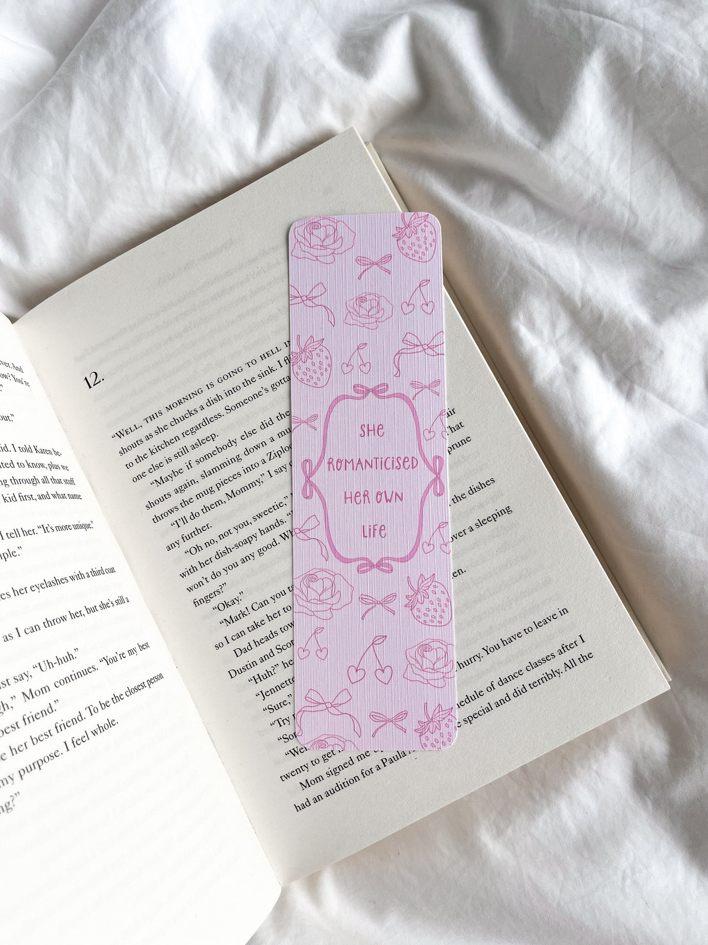 Girly Girl Era Bookmark | Soft Girl Bookmark | Main Character Bookmark | Cute Bookmark | Romantised Bookmark | Romantic Bookmark