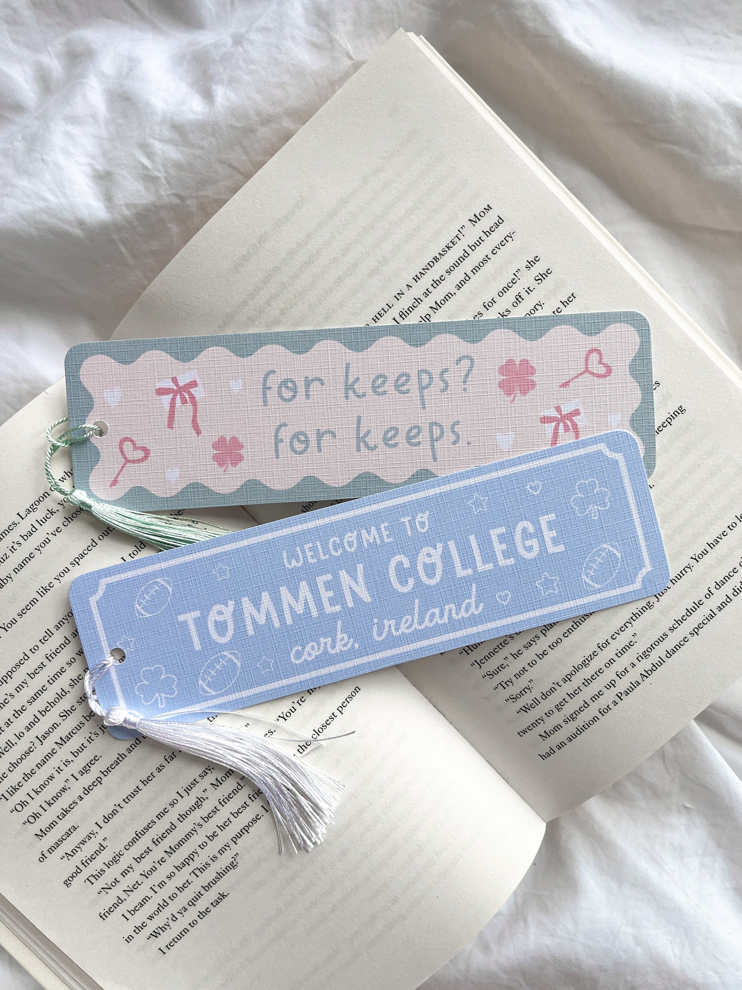 Tommen College Bookmark | Boys Of Tommen | Romance Bookmark | Bookish Gift | Book Lovers Bookmark