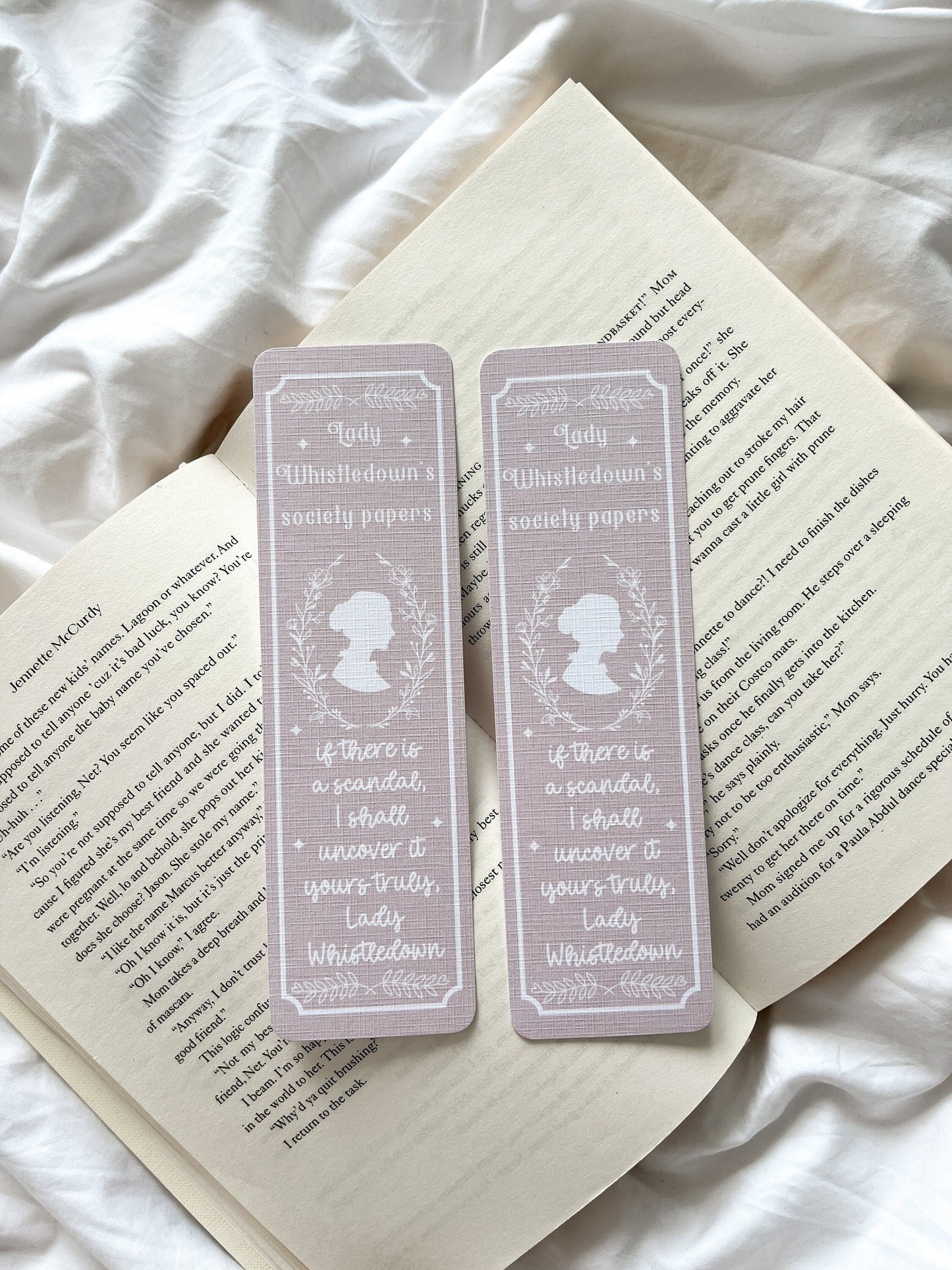 Lady Whistledown Bookmark | Bridgerton Bookmark | Romance Reader Bookmark | Romance Era | Bookish Gift