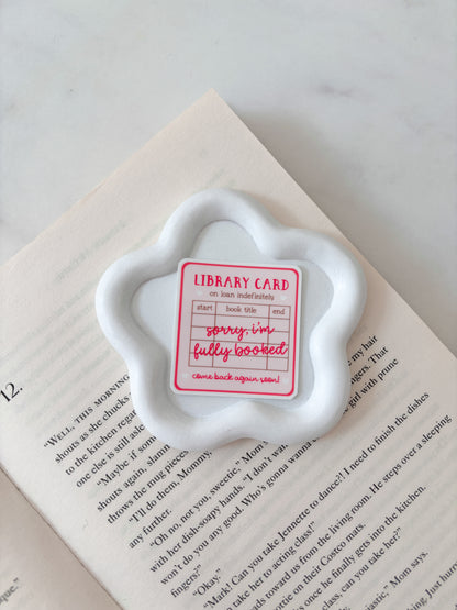 Library Card I'm Fully Booked Sticker