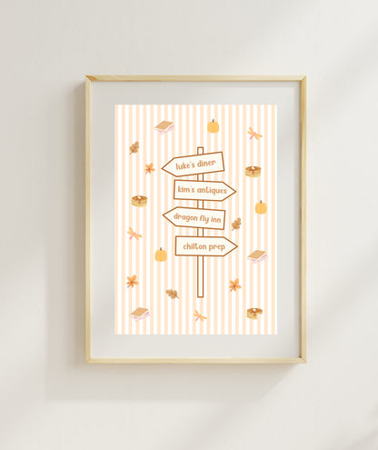 SH Autumnal Sign Art Print