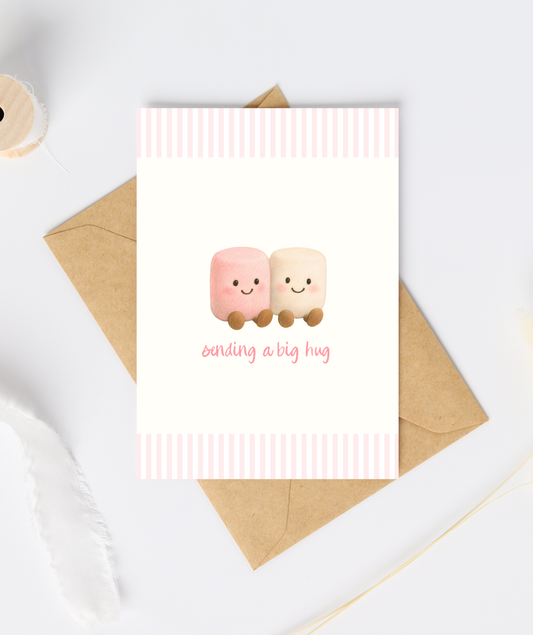 Marshmallow Plushie Greeting Card