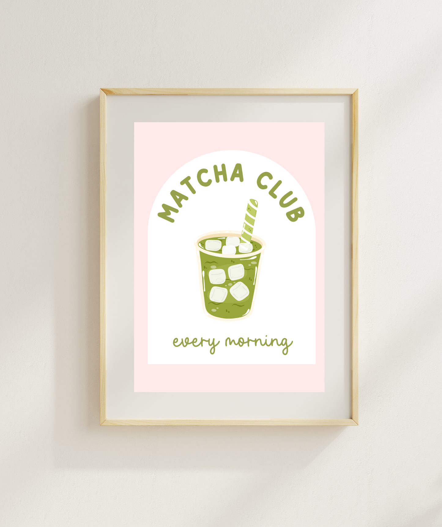 Matcha Club Art Print