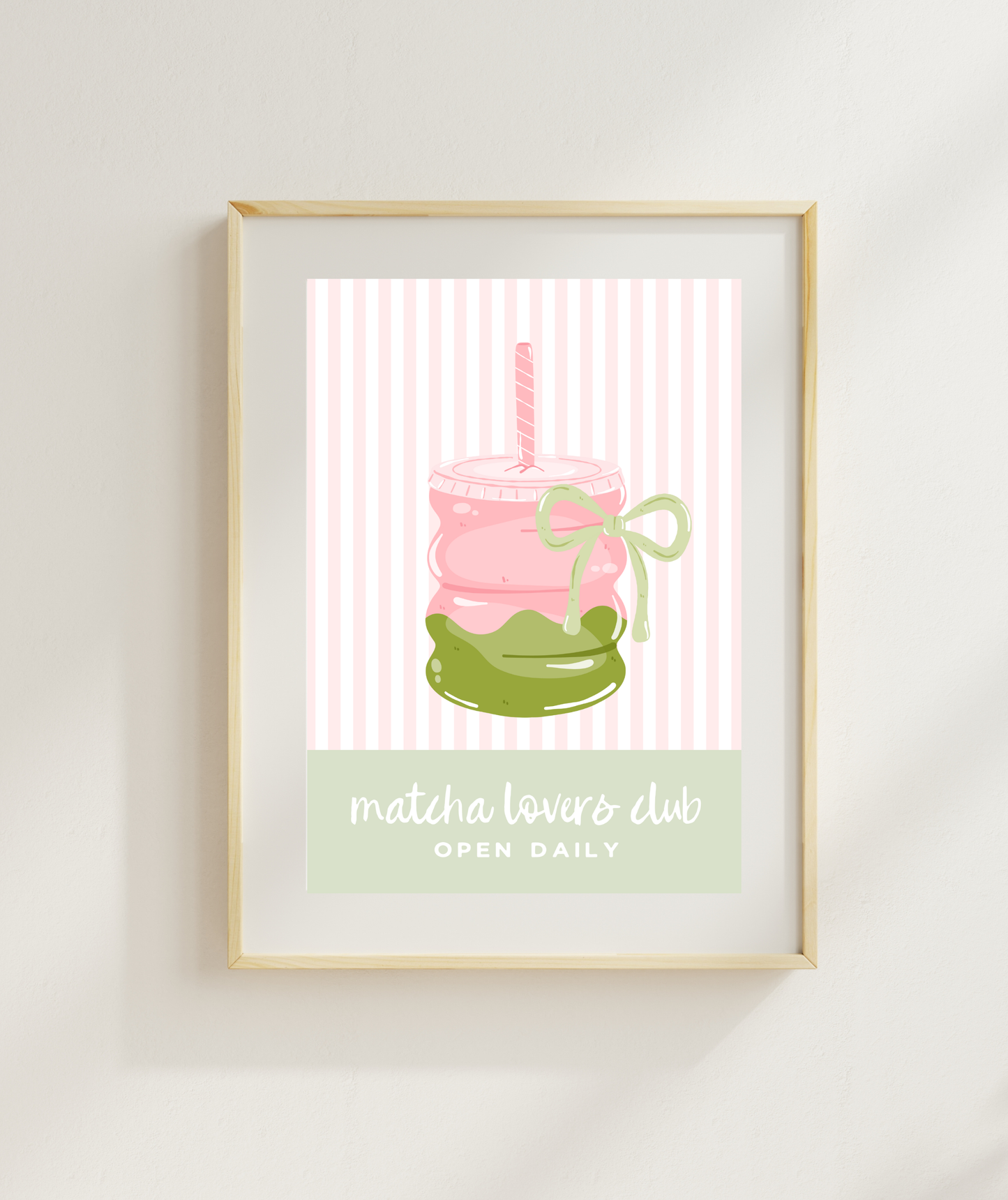 Matcha Lovers Club Art Print