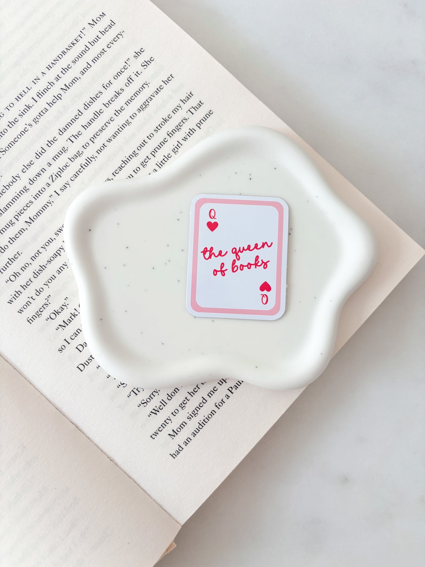 Queen of Books Card Sticker