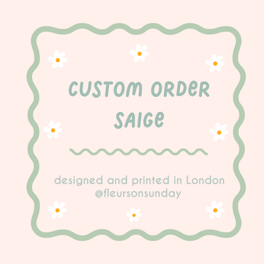 Wholesale Order | Saige
