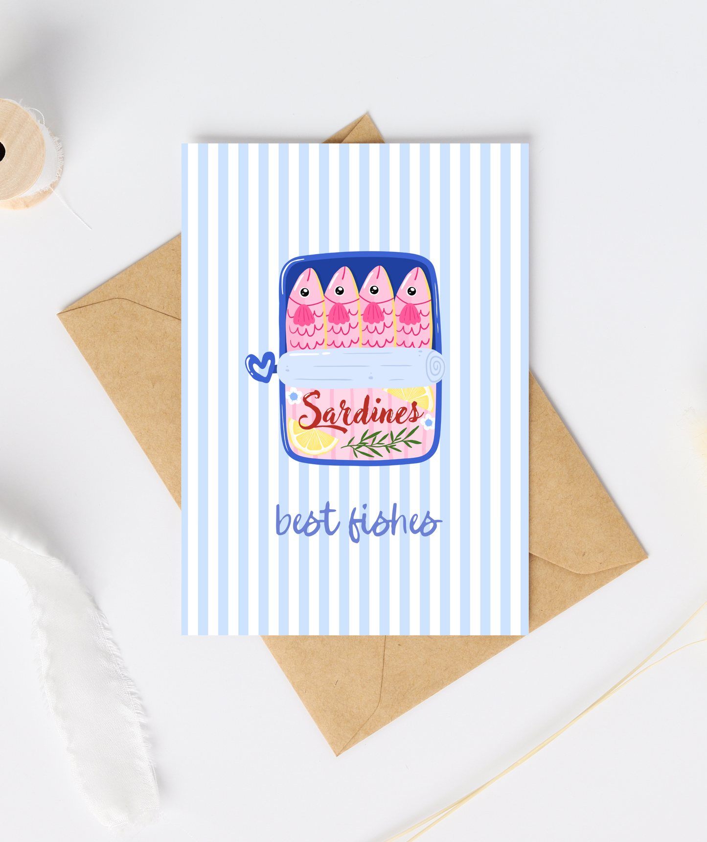 Quirky Sardines Tin Birthday Card