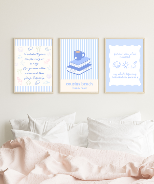 Coastal Blue TSITP Art Prints | Cousins Beach Posters