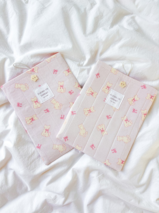 Cute Coquette Cats Book Sleeve | Cute Book Sleeve