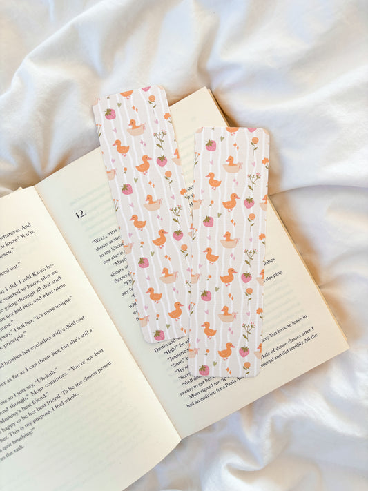 Cottagecore Yellow Duck Bookmark
